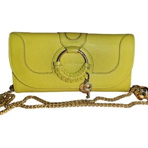 💎CHLOé💎EUC Goatskin Hana Long Wallet Retro